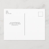 ボウタイブラックアンドホワイトセーブ・ザ・デート案内 案内ポストカード (裏面)