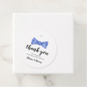 ボウタイベビーシャワーありがとうメッセージカード フェイバータグ (インサイチュ)