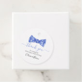 ボウタイベビーシャワーありがとうメッセージカード フェイバータグ (インサイチュ)