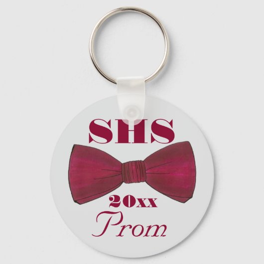 ボウタイボウタイのプロム結婚ビーキーチフォーマルェイン キーホルダー (正面)