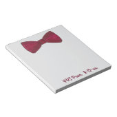 ボウタイボウタイプロム結婚式の引き出物カスタムメモ帳 ノートパッド (アングル)