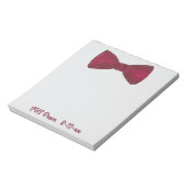 ボウタイボウタイプロム結婚式の引き出物カスタムメモ帳 ノートパッド (回転)