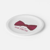 ボウタイボウティフォーマルプ結婚ロムのカスタムプレート ペーパープレート (アングル)