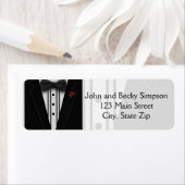 ボウタイモノグラム付きタキシード ラベル (インサイチュ)