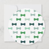 ボウタイラウンドボーイ誕生日パーティー招待状 招待状 (裏面)