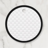 ボウタイリトルマン誕生日ベビーシャワーメッセージカード フェイバータグ (裏面)