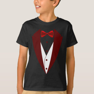 ボウタイ付きタキシードおもしろい- Halloween Groom Costum Tシャツ