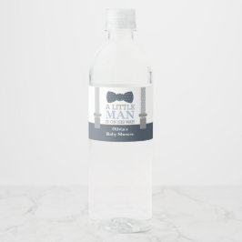 ボウタイ付きリトルマンボトルラッパー ペットボトルラベル