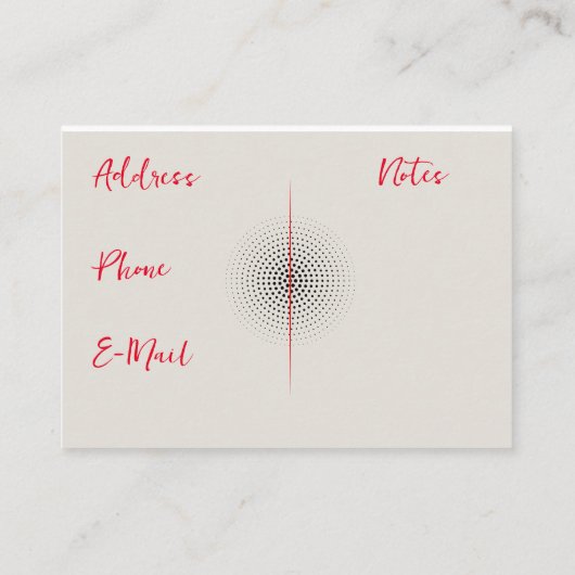 ボウタイ名刺 名刺 (裏面)