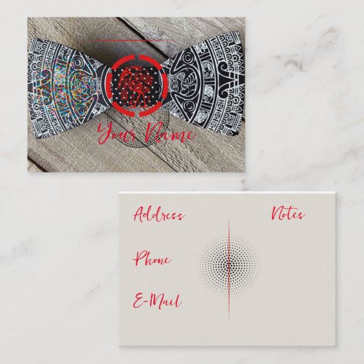 ボウタイ名刺 名刺 (正面/裏面)