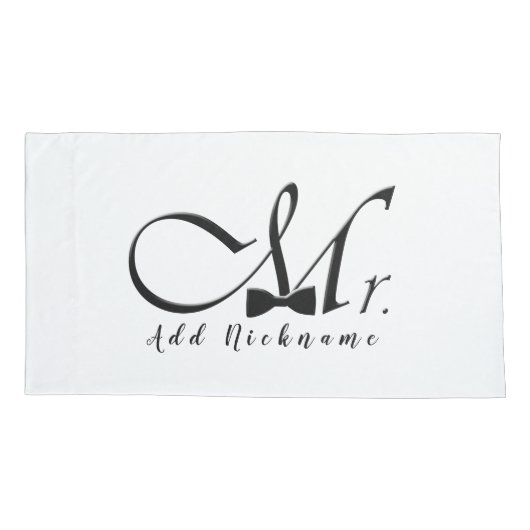 ボウタイ氏 枕カバー (裏面)