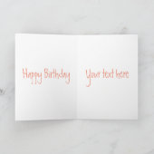 ボウタイ漫画付きハッピージャンプキウイデザイン カード (内部)