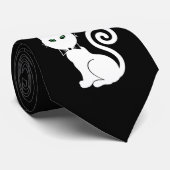 ボウタイ猫（白） ネクタイ (ロール)