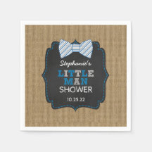 ボウタイ素朴チリトルマンOh男の子の赤ちゃんシャワーの装飾