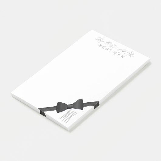 ボウタイ花婿介添人グロモンズ結婚式の引き出物 ポストイット (アングル)