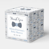 ボウタイ赤ちゃんシャワーお願いボックス フェイバーボックス (正面サイド)