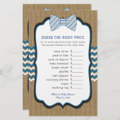 ボウタイ赤ちゃんシャワーゲーム価格+単語スクランブル (正面/裏面)