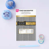 ボウタイ金ゴールドブラックキャンディラッパーバーチョコレート チラシ (シングル)