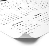 ボウタイ2025カレンダーかわいいキティ猫ギタリスト ポスター (角)