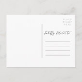 ボウタイ – ゲイウェディング日付を保存 案内ポストカード (裏面)