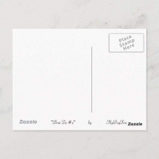 ボウタイ#2 ポストカード (裏面)
