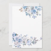 ボウダスティーフローラクレスト甘い男の赤ちゃんベビーシャワー 招待状 (裏面)