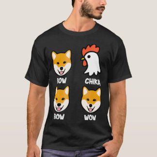 ボウチカボウワウおもしろい犬チキンラバー Tシャツ