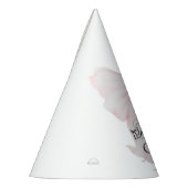 ボウティフル1歳の誕生日ピンクボウガールズ パーティーハット (左)