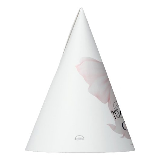 ボウティフル1歳の誕生日ピンクボウガールズ パーティーハット (左)