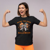 ボウハロウィーンは決して不気味なおもしろいパーティー Tシャツ