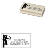 ボウハンター差出人住所スタンプ ラバースタンプ (押印)