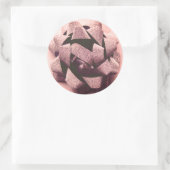 ボウバラ金ゴールド現在のパーティーボウ ラウンドシール (バッグ)