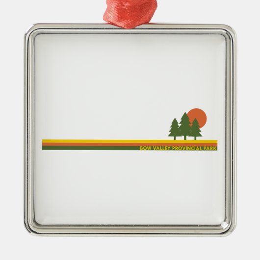 ボウバレー州立公園松の木の日 メタルオーナメント (正面)