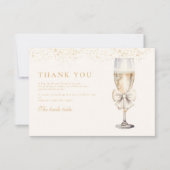 ボウパールスアンドプロセッコブライダルシャワー サンキューカード (正面)