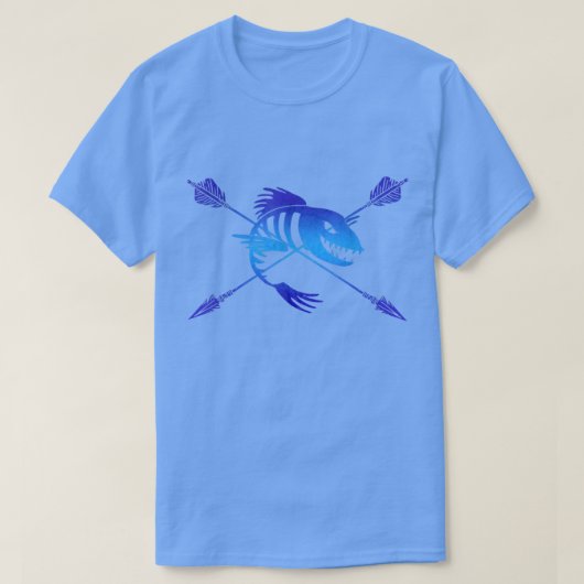 ボウフィッシングボウフィッシュボウ狩りボウ魚釣りAr Tシャツ (デザイン正面)