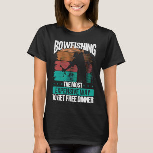 ボウフィッシング射手ボーワンターボウフィッシャー漁師ボー Tシャツ