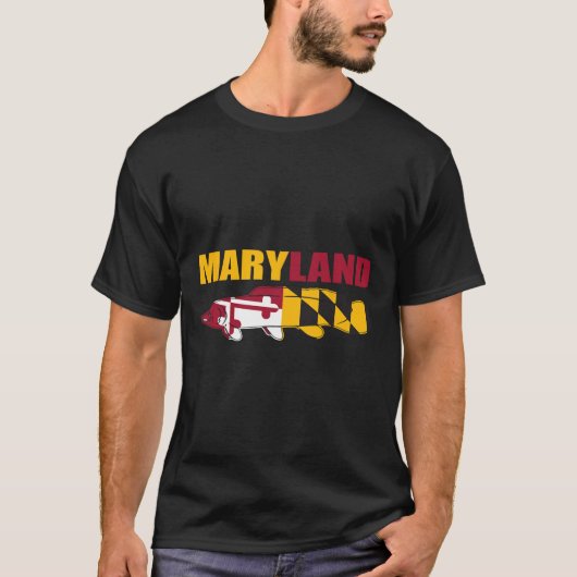 ボウフィンフィッシュ – メリーランド州旗魚釣り Tシャツ (正面)