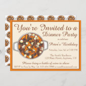 ボウフブルグニノンビーフシチュー夕食パーティーポトラック 招待状 (正面/裏面)