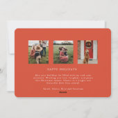 ボウフレームクリスマスリースクリスマスカード シーズンカード (裏面)