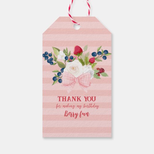 ボウフローライチゴ誕生日ベリーファースト特典 ギフトタグ (裏面)