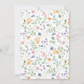 ボウフローラエレガントトレンディー結婚式招待状 招待状 (裏面)