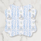 ボウフローラクレスト素朴ブルーボーイベビーシャワー フェイバータグ (裏面)