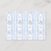 ボウフローラテディベアトイレボーイベビシャワーおむつ エンクロージャーカード (裏面)