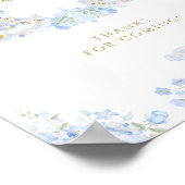 ボウフローラテディベアークレスト少年ベイビーシャワーの好意 ポスター (角)