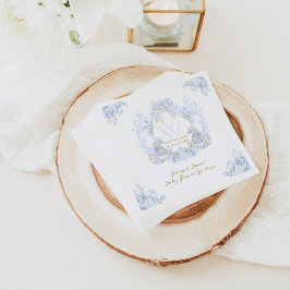 ボウフローラ水彩少年エレガント赤ちゃんシャワー スタンダードカクテルナプキン