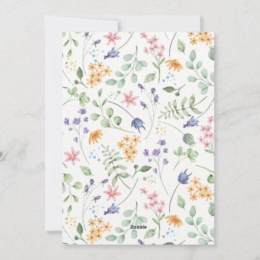 ボウフローラ結婚のウェルカムバッグの旅程 シーズンカード (裏面)