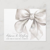 ボウブライダルシャワーアドバイスウィッシュ エンクロージャーカード (正面)