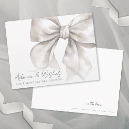 ボウブライダルシャワーアドバイスウィッシュ エンクロージャーカード