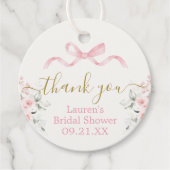 ボウブライダルシャワーメッセージカード フェイバータグ (正面)