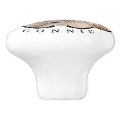 ボウブラックリボンペットホワイト セラミックノブ (側面)